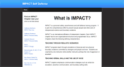 Desktop Screenshot of impactselfdefense.org