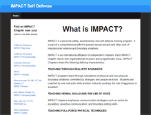 Tablet Screenshot of impactselfdefense.org